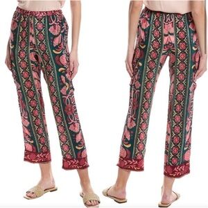 FARM RIO Women’s SMALL The Riverlane Cargo Pants Silky Printed